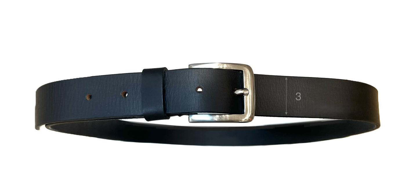 Läder Bälte- 3 cm bredd