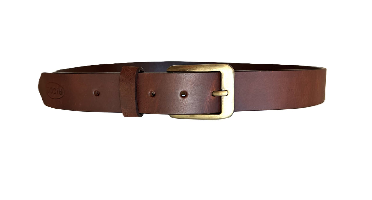 Läder Bälte, 3.5 cm - Bredd